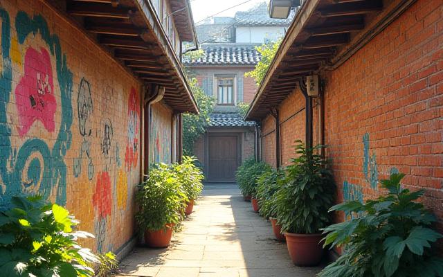 정감 있는 골목길 벽화